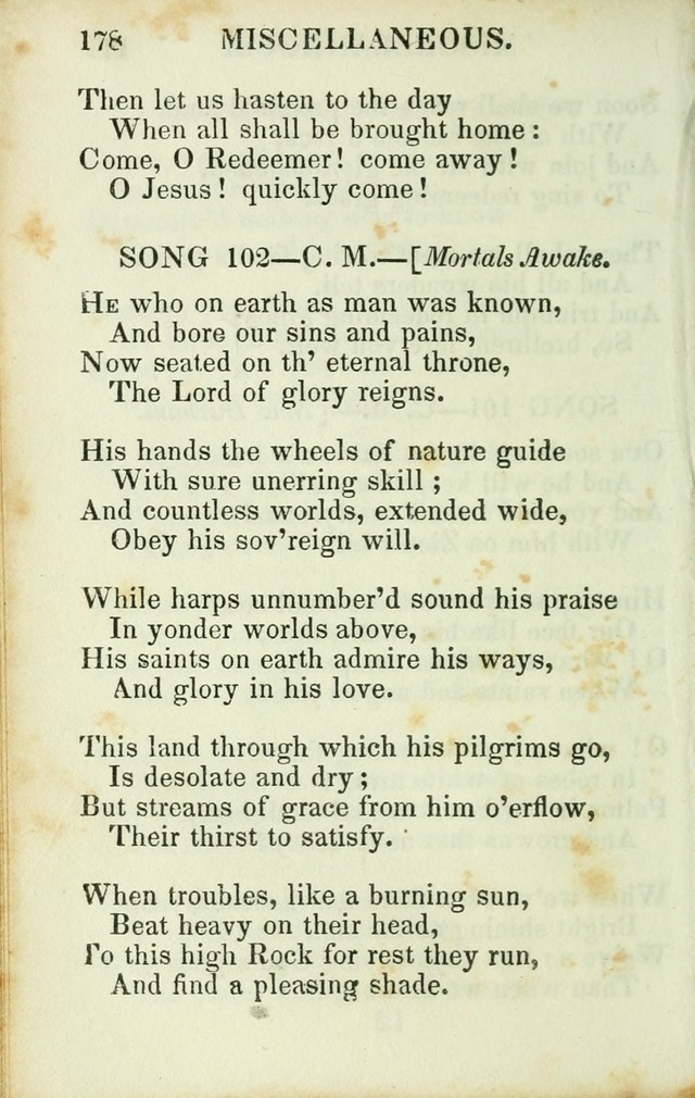 Psalms, Hymns and Spiritual Songs, Original and Selected. (14th stereotype ed.) page 178