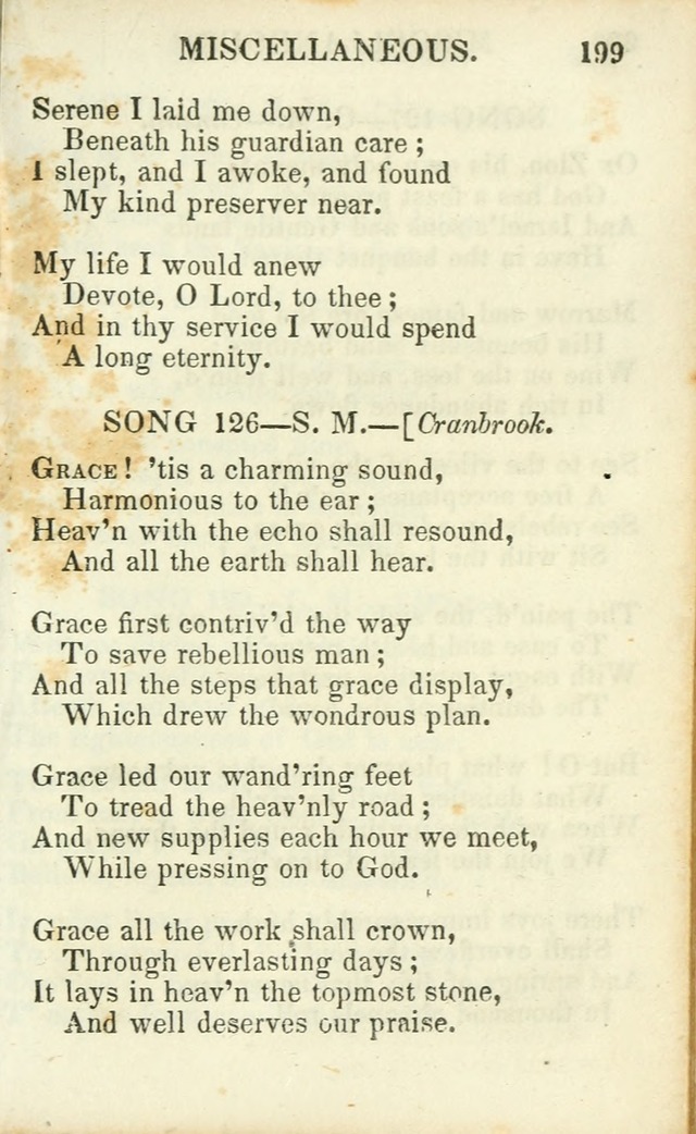 Psalms, Hymns and Spiritual Songs, Original and Selected. (14th stereotype ed.) page 199