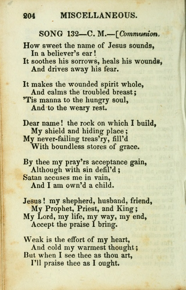 Psalms, Hymns and Spiritual Songs, Original and Selected. (14th stereotype ed.) page 204