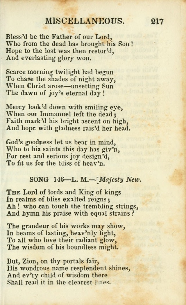 Psalms, Hymns and Spiritual Songs, Original and Selected. (14th stereotype ed.) page 217