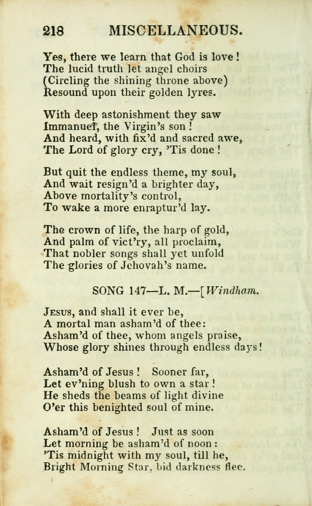 Psalms, Hymns and Spiritual Songs, Original and Selected. (14th stereotype ed.) page 218