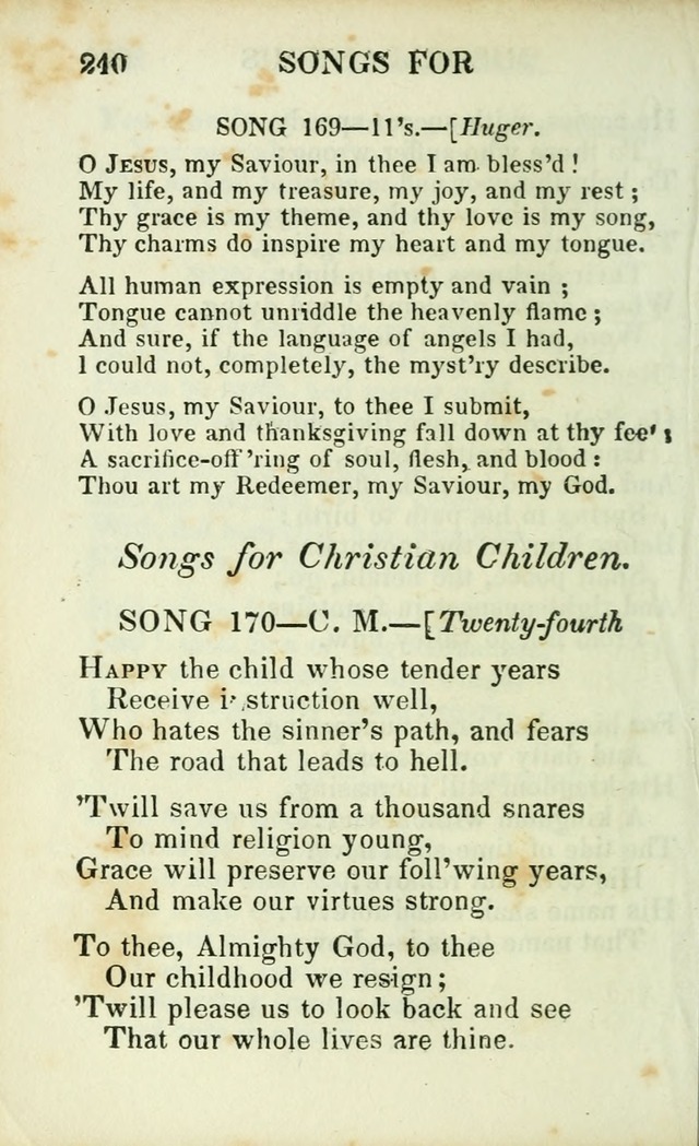 Psalms, Hymns and Spiritual Songs, Original and Selected. (14th stereotype ed.) page 240