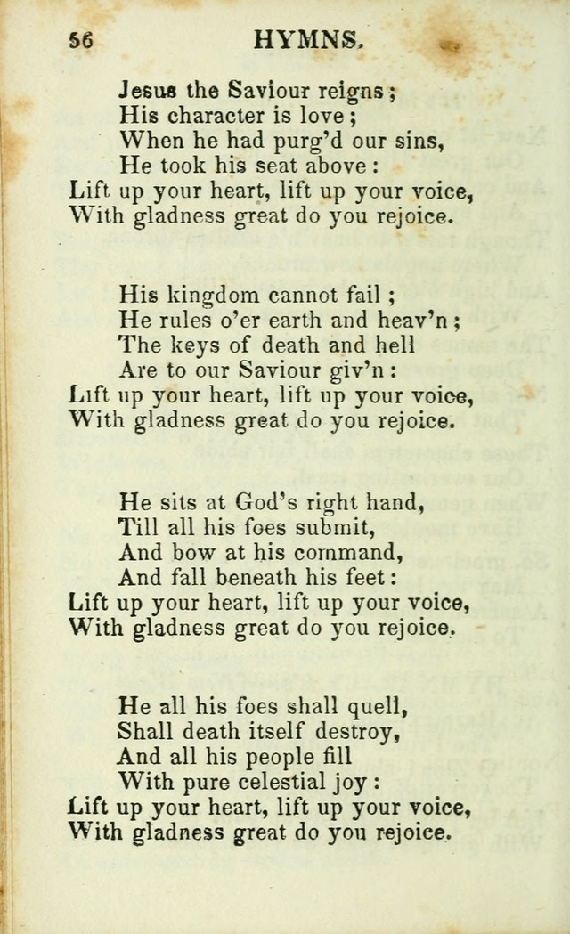 Psalms, Hymns and Spiritual Songs, Original and Selected. (14th stereotype ed.) page 56