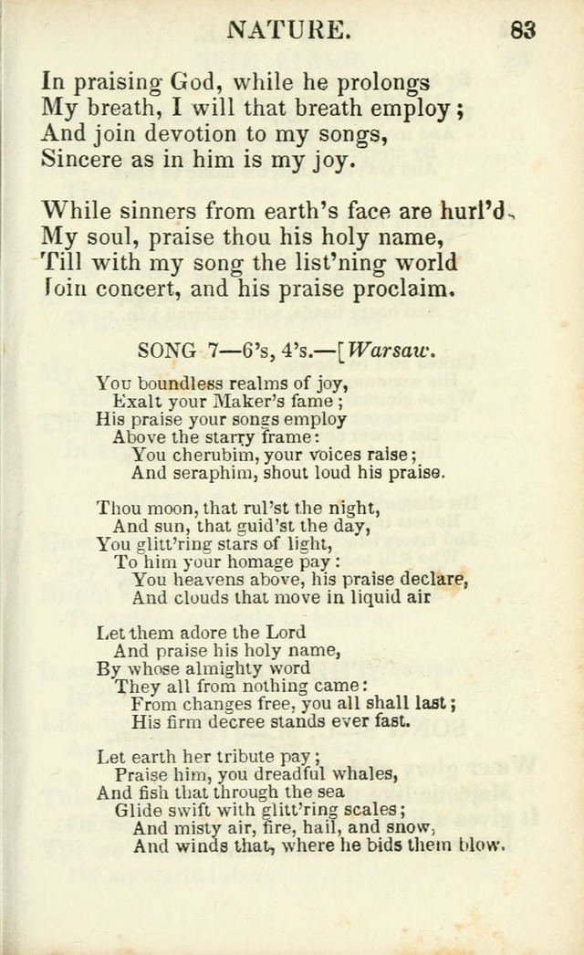 Psalms, Hymns and Spiritual Songs, Original and Selected. (14th stereotype ed.) page 83