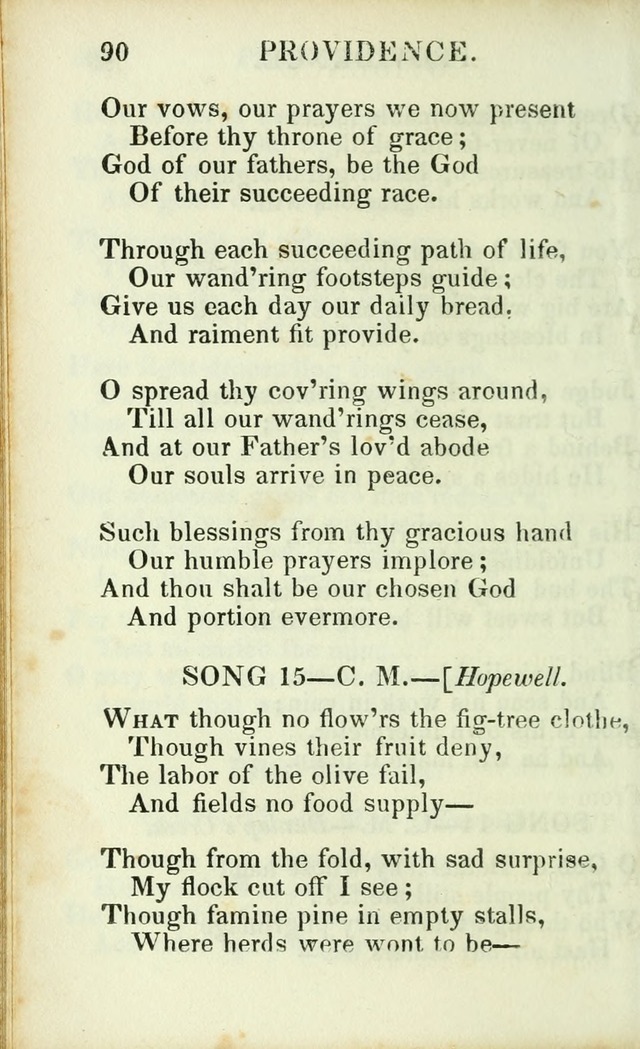 Psalms, Hymns and Spiritual Songs, Original and Selected. (14th stereotype ed.) page 90