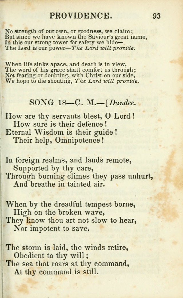 Psalms, Hymns and Spiritual Songs, Original and Selected. (14th stereotype ed.) page 93