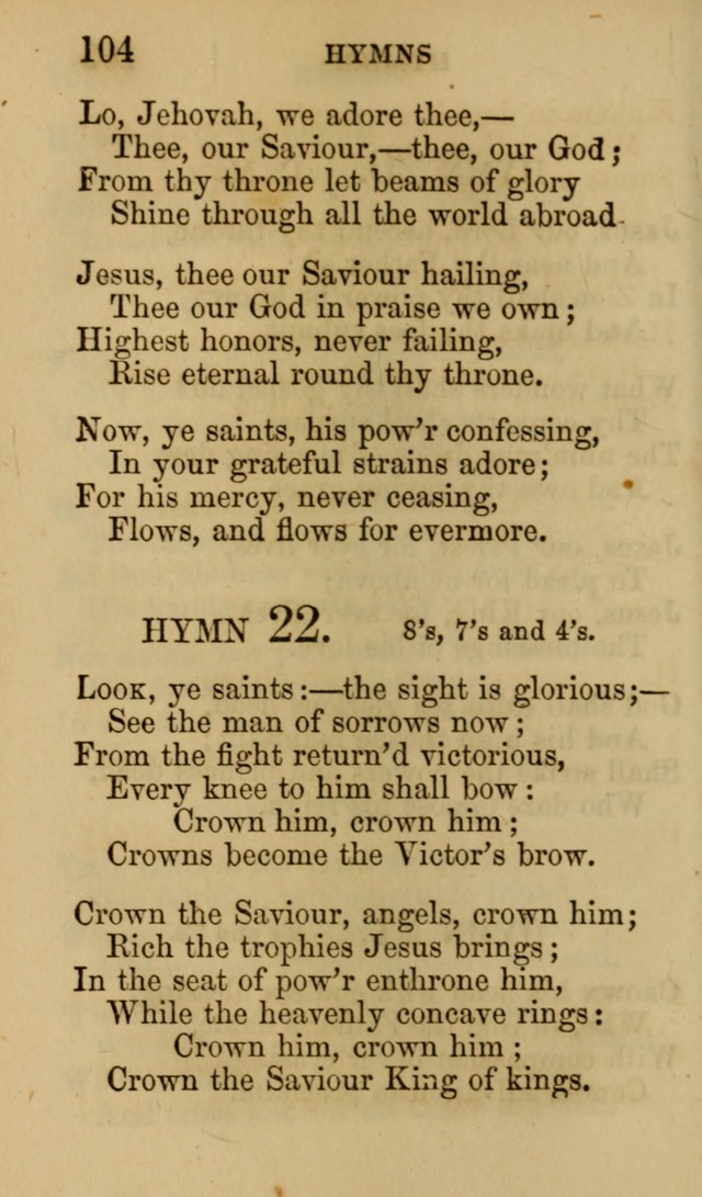 Psalms, Hymns and Spiritual Songs, Original and Selected. (7th ed.) page 104