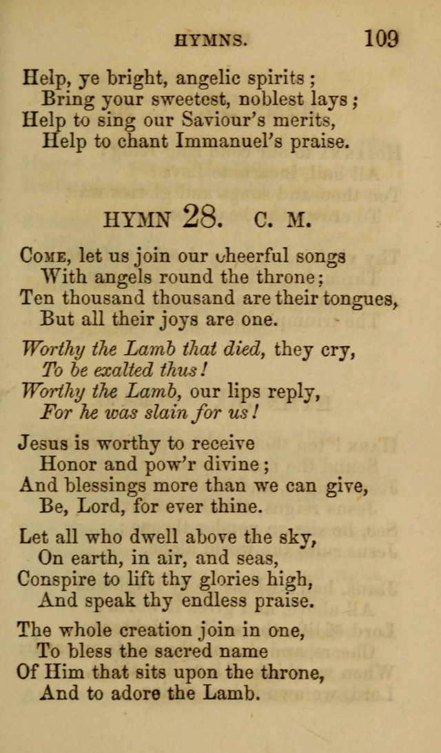 Psalms, Hymns and Spiritual Songs, Original and Selected. (7th ed.) page 109