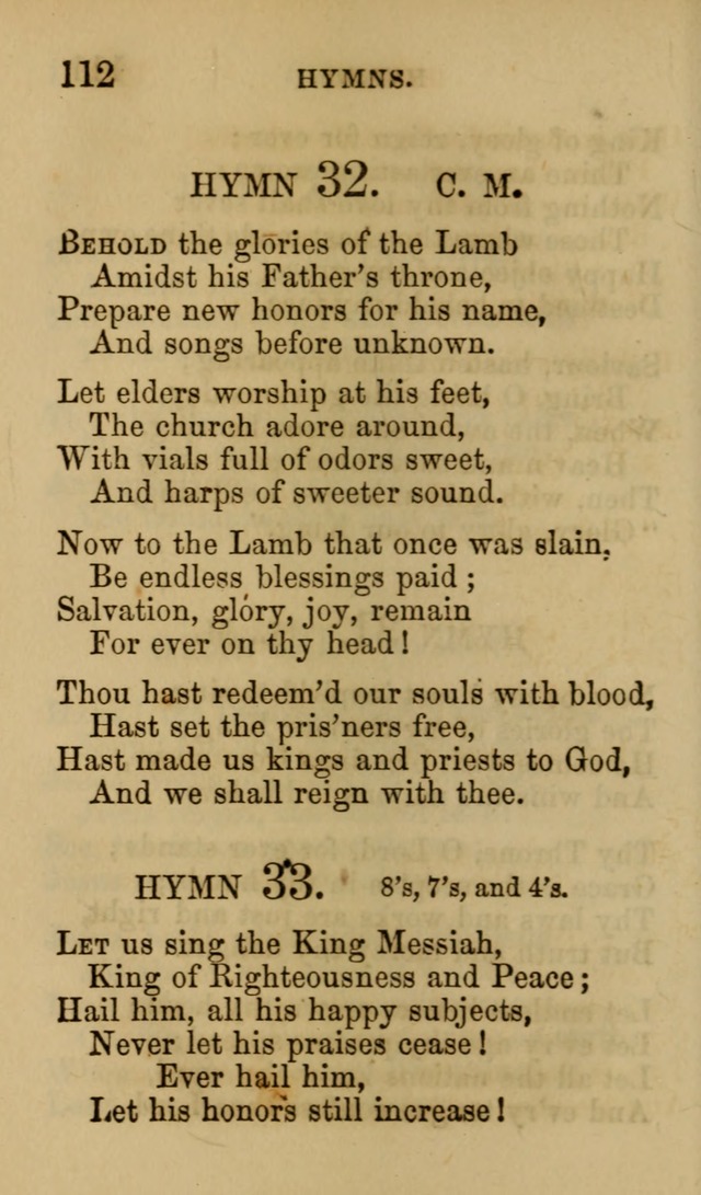 Psalms, Hymns and Spiritual Songs, Original and Selected. (7th ed.) page 112