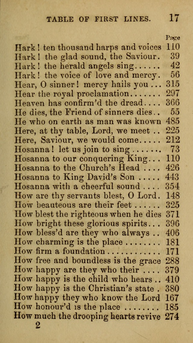 Psalms, Hymns and Spiritual Songs, Original and Selected. (7th ed.) page 17