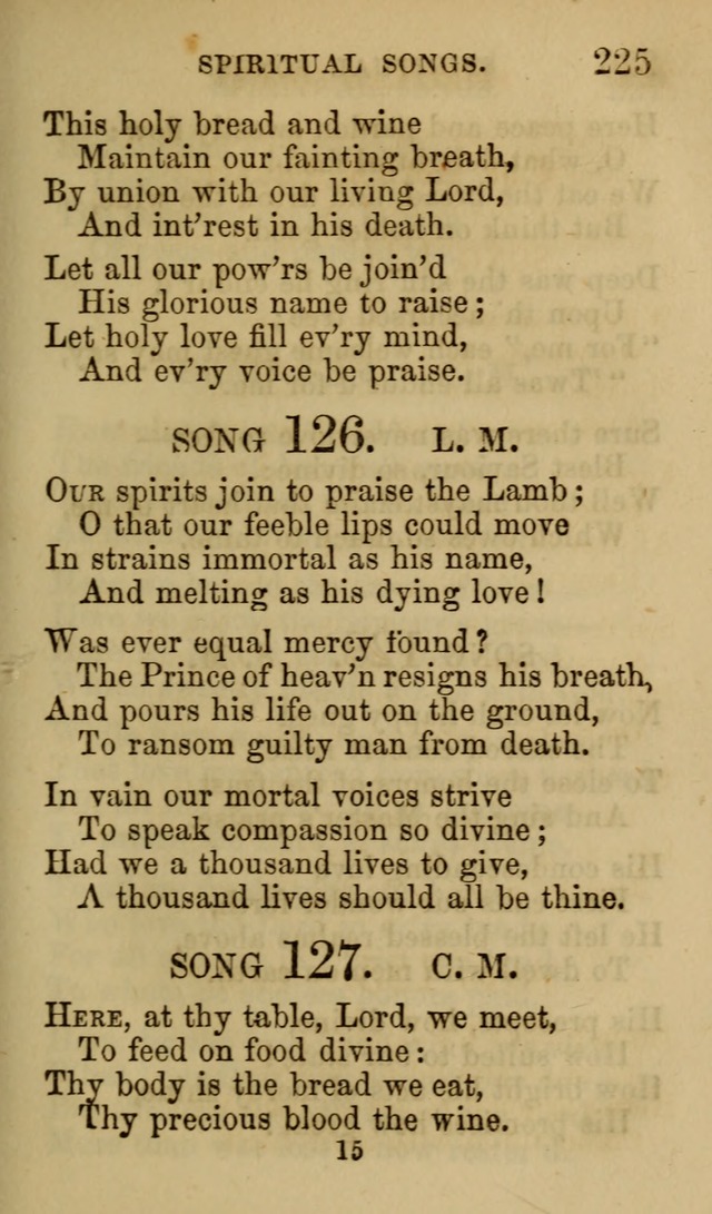 Psalms, Hymns and Spiritual Songs, Original and Selected. (7th ed.) page 225