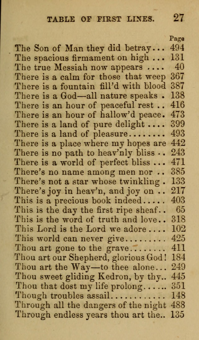 Psalms, Hymns and Spiritual Songs, Original and Selected. (7th ed.) page 27