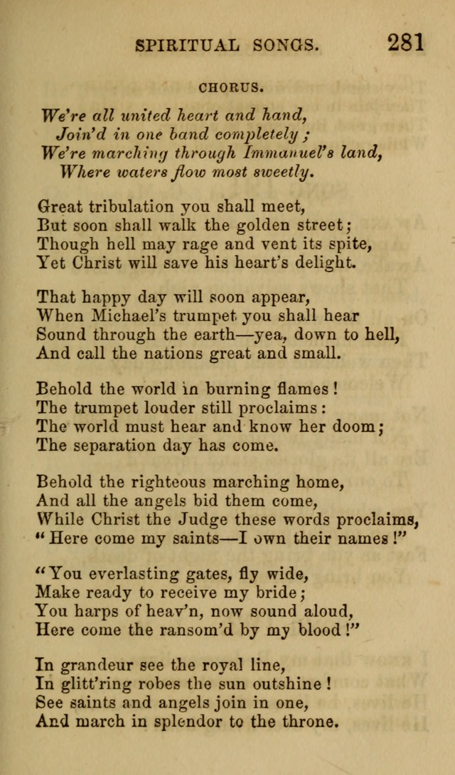 Psalms, Hymns and Spiritual Songs, Original and Selected. (7th ed.) page 281