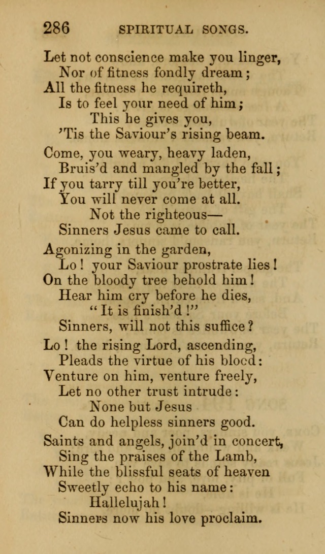 Psalms, Hymns and Spiritual Songs, Original and Selected. (7th ed.) page 286