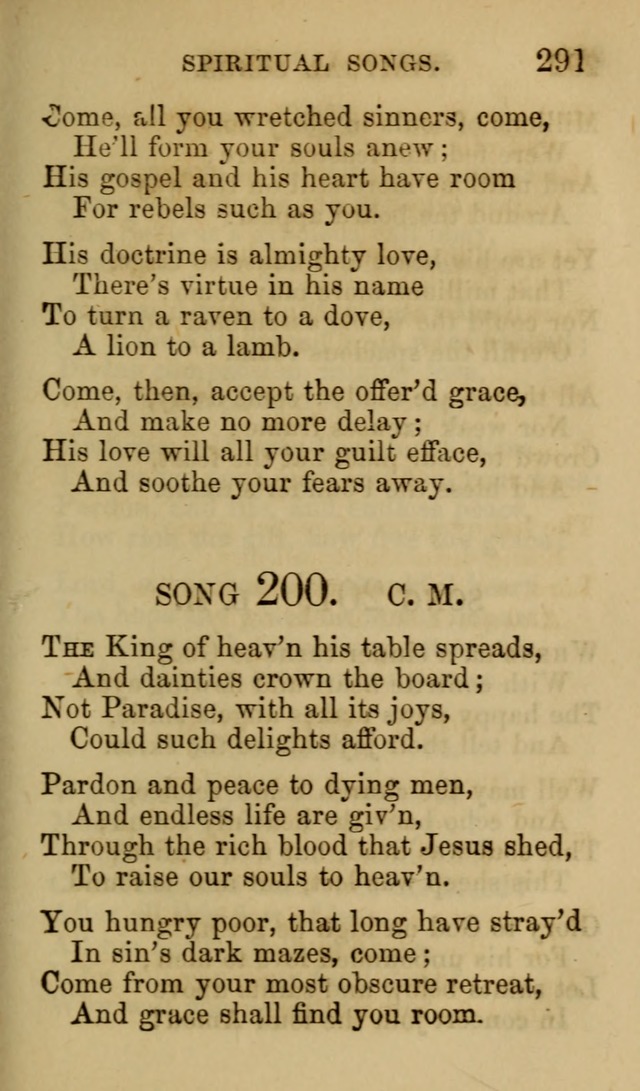 Psalms, Hymns and Spiritual Songs, Original and Selected. (7th ed.) page 291