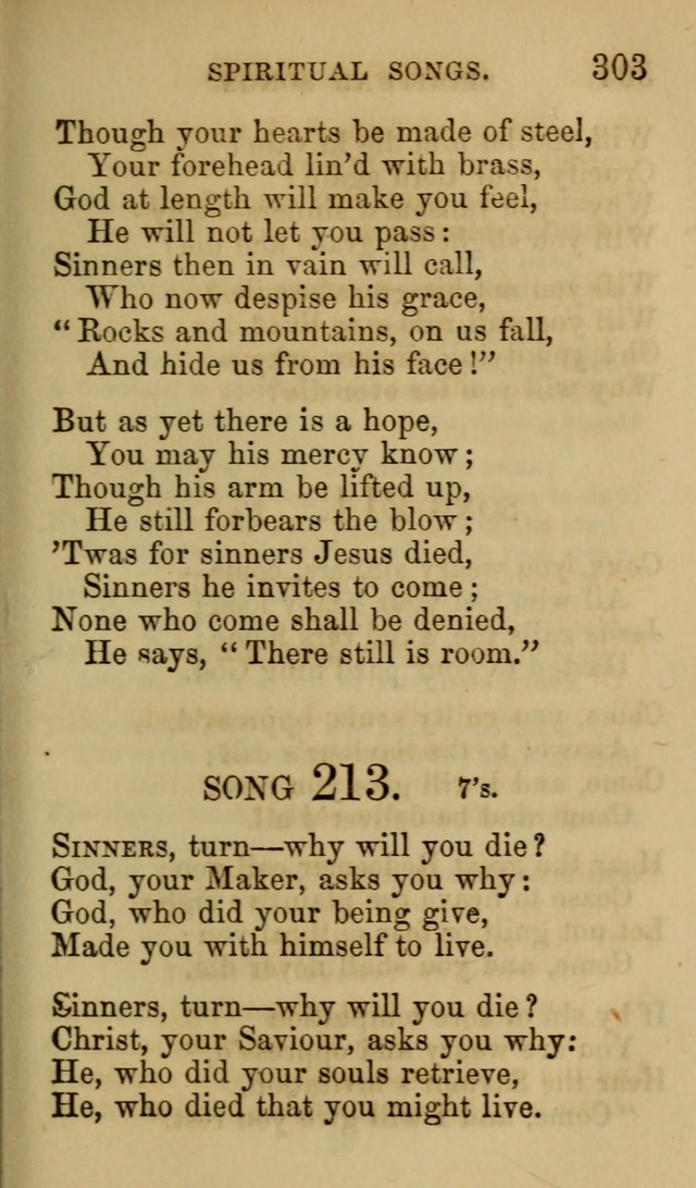 Psalms, Hymns and Spiritual Songs, Original and Selected. (7th ed.) page 303