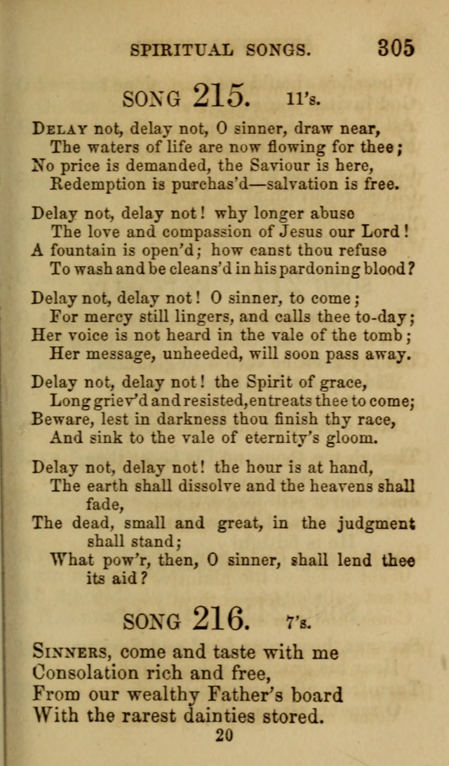 Psalms, Hymns and Spiritual Songs, Original and Selected. (7th ed.) page 305