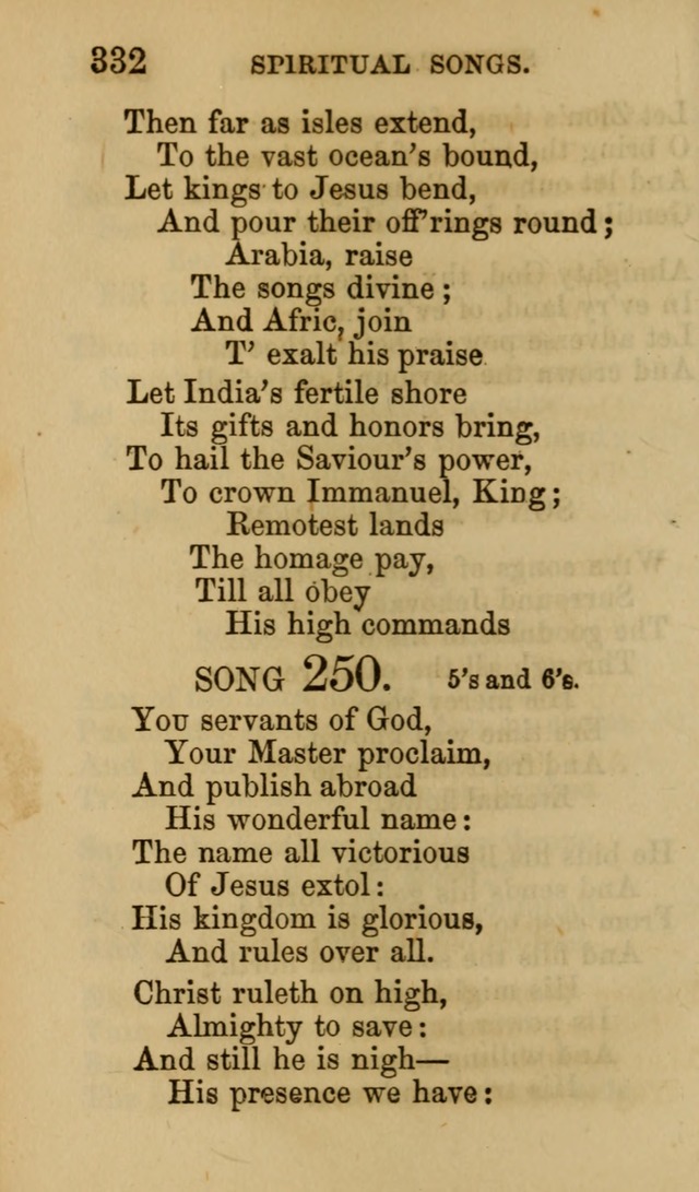 Psalms, Hymns and Spiritual Songs, Original and Selected. (7th ed.) page 332