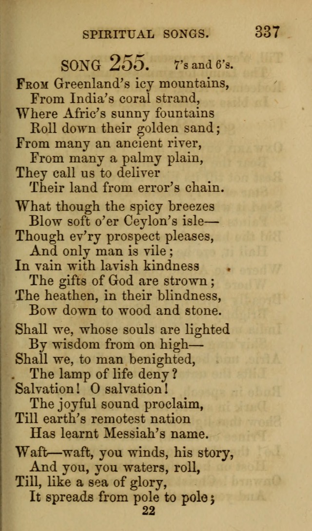 Psalms, Hymns and Spiritual Songs, Original and Selected. (7th ed.) page 337