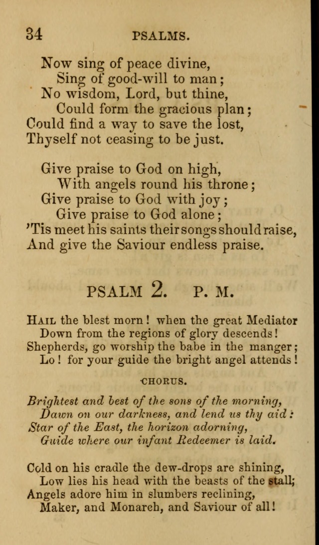 Psalms, Hymns and Spiritual Songs, Original and Selected. (7th ed.) page 34