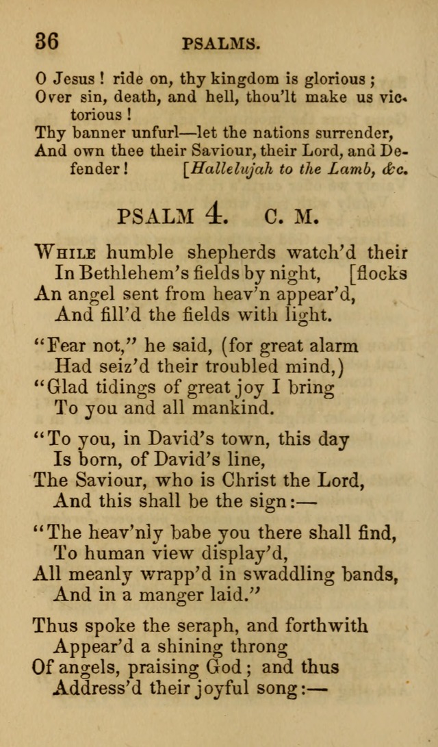 Psalms, Hymns and Spiritual Songs, Original and Selected. (7th ed.) page 36