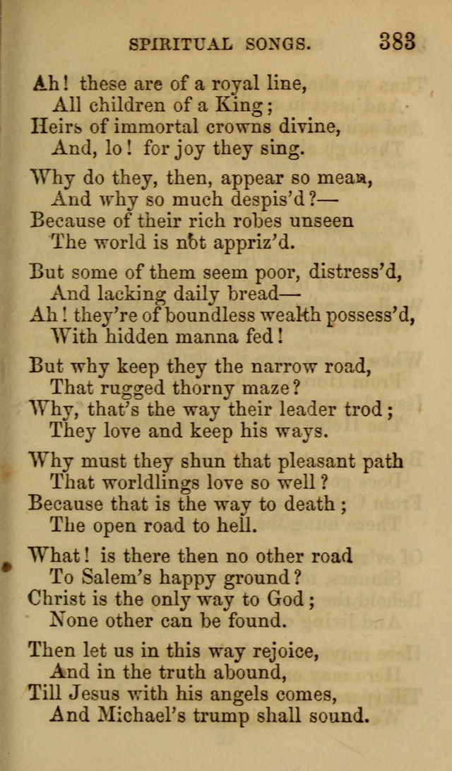 Psalms, Hymns and Spiritual Songs, Original and Selected. (7th ed.) page 383