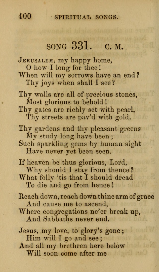 Psalms, Hymns and Spiritual Songs, Original and Selected. (7th ed.) page 400