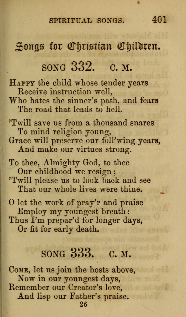 Psalms, Hymns and Spiritual Songs, Original and Selected. (7th ed.) page 401