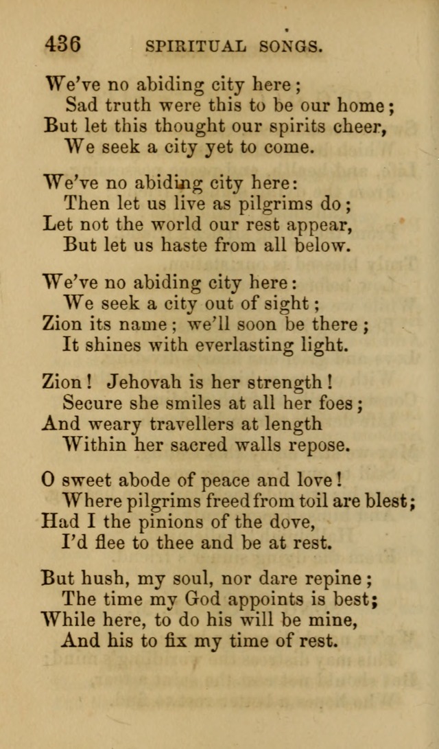 Psalms, Hymns and Spiritual Songs, Original and Selected. (7th ed.) page 436