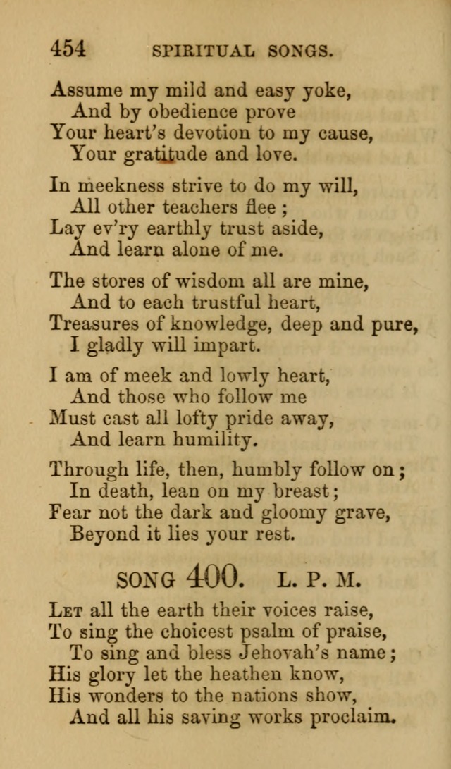 Psalms, Hymns and Spiritual Songs, Original and Selected. (7th ed.) page 454