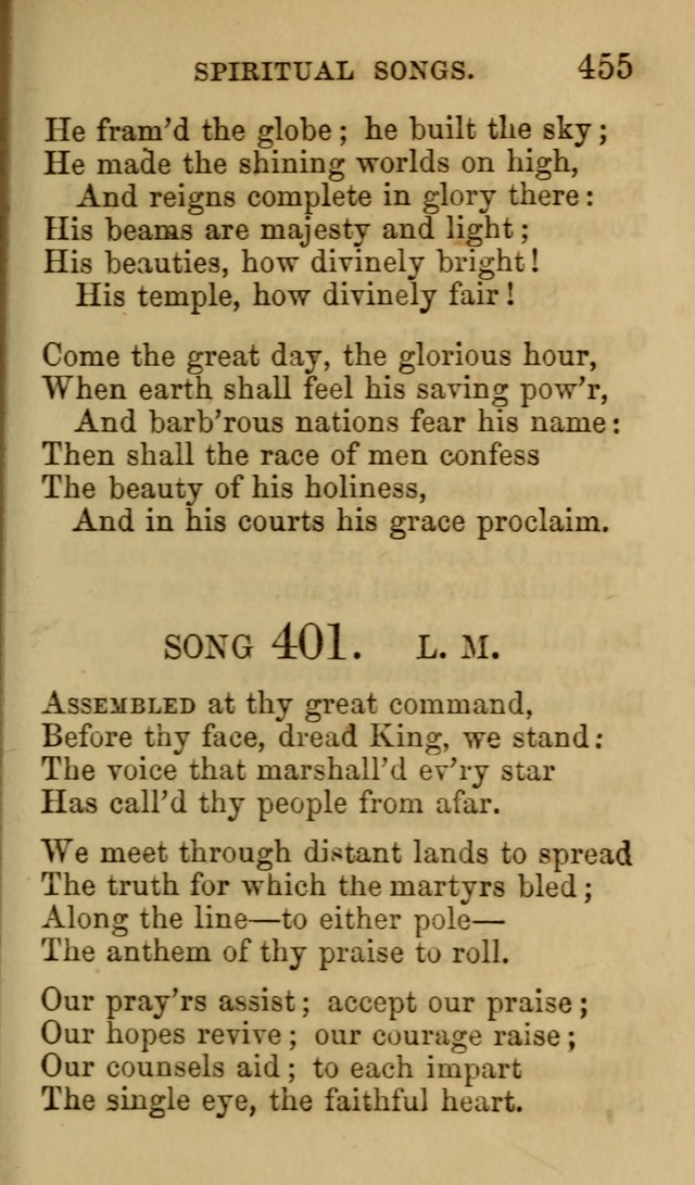 Psalms, Hymns and Spiritual Songs, Original and Selected. (7th ed.) page 455