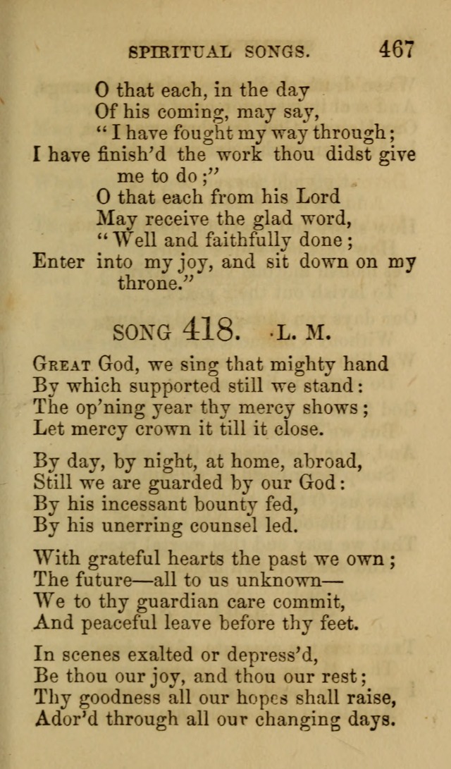 Psalms, Hymns and Spiritual Songs, Original and Selected. (7th ed.) page 467