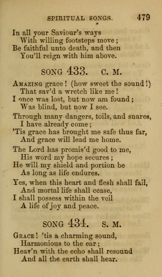 Psalms, Hymns and Spiritual Songs, Original and Selected. (7th ed.) page 479