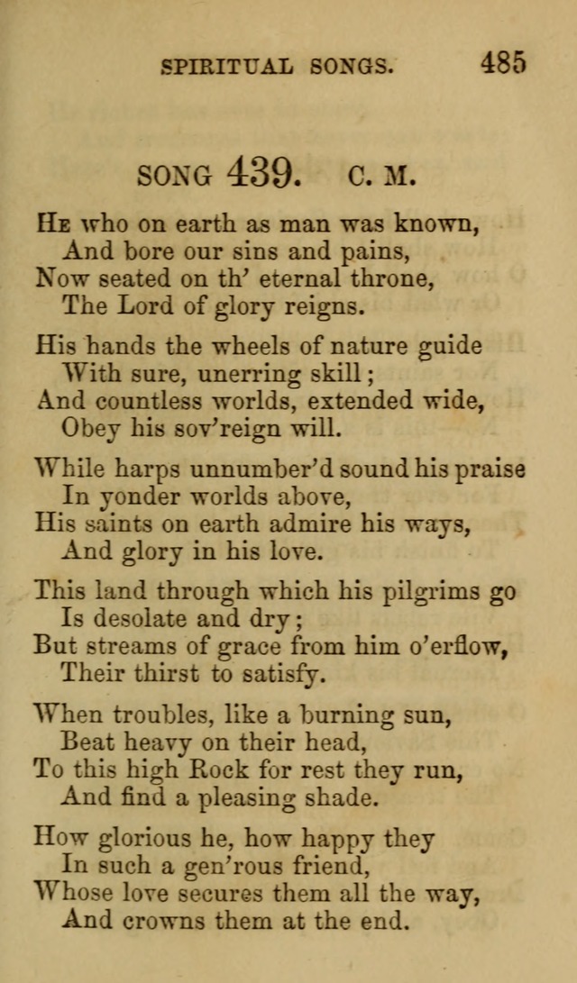 Psalms, Hymns and Spiritual Songs, Original and Selected. (7th ed.) page 485