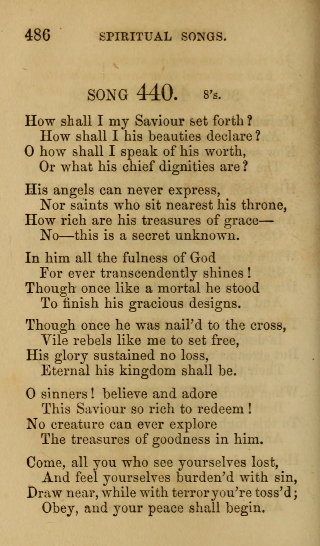 Psalms, Hymns and Spiritual Songs, Original and Selected. (7th ed.) page 486