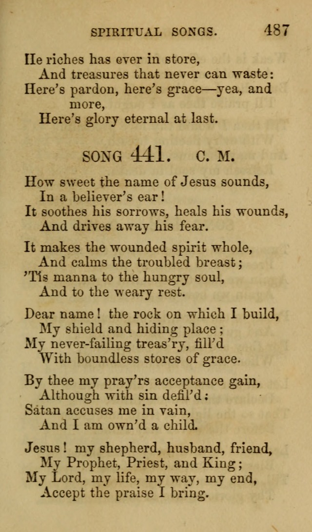 Psalms, Hymns and Spiritual Songs, Original and Selected. (7th ed.) page 487