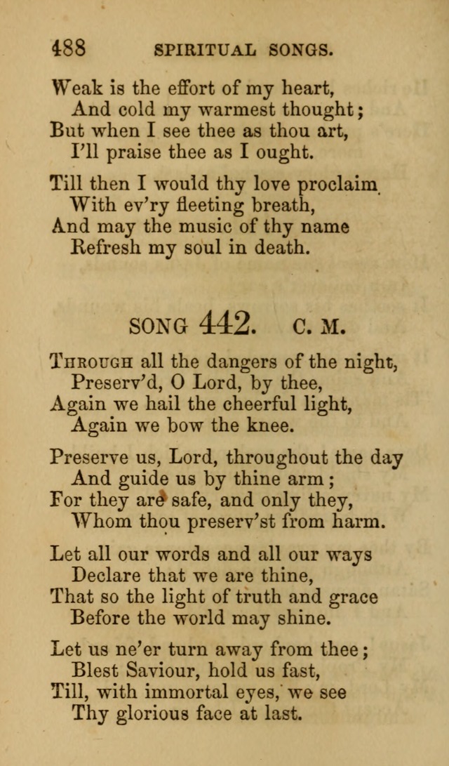 Psalms, Hymns and Spiritual Songs, Original and Selected. (7th ed.) page 488