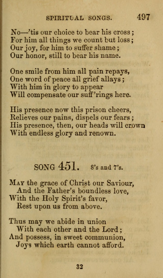 Psalms, Hymns and Spiritual Songs, Original and Selected. (7th ed.) page 497