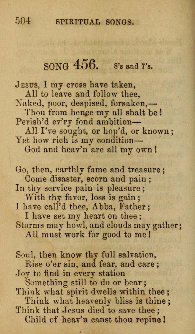 Psalms, Hymns and Spiritual Songs, Original and Selected. (7th ed.) page 504