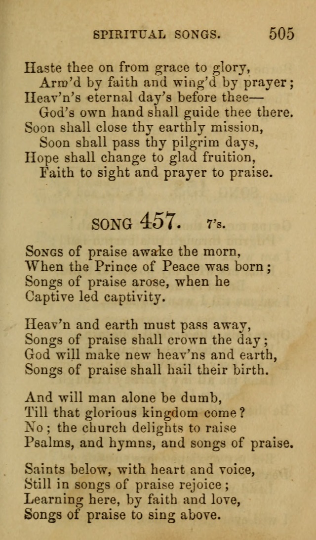 Psalms, Hymns and Spiritual Songs, Original and Selected. (7th ed.) page 505