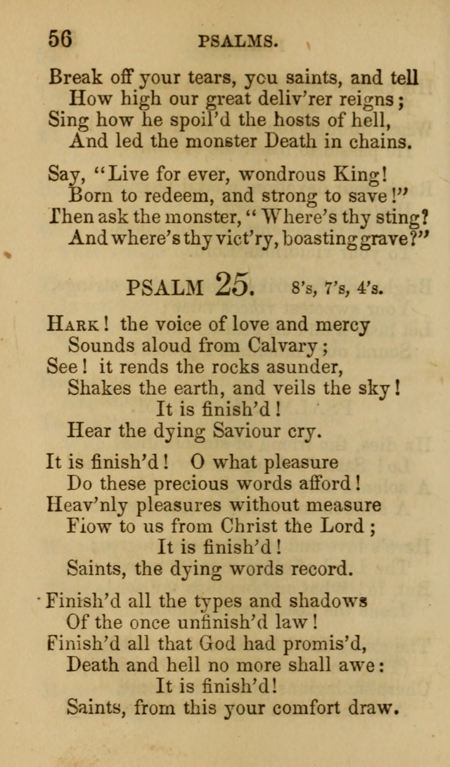 Psalms, Hymns and Spiritual Songs, Original and Selected. (7th ed.) page 56