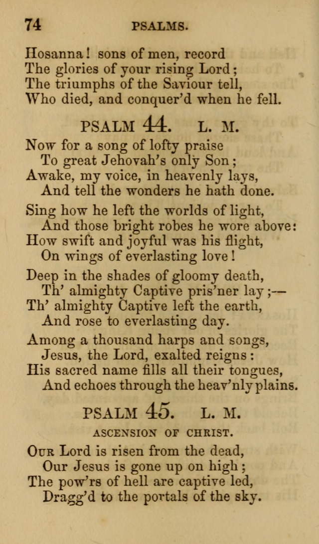 Psalms, Hymns and Spiritual Songs, Original and Selected. (7th ed.) page 74