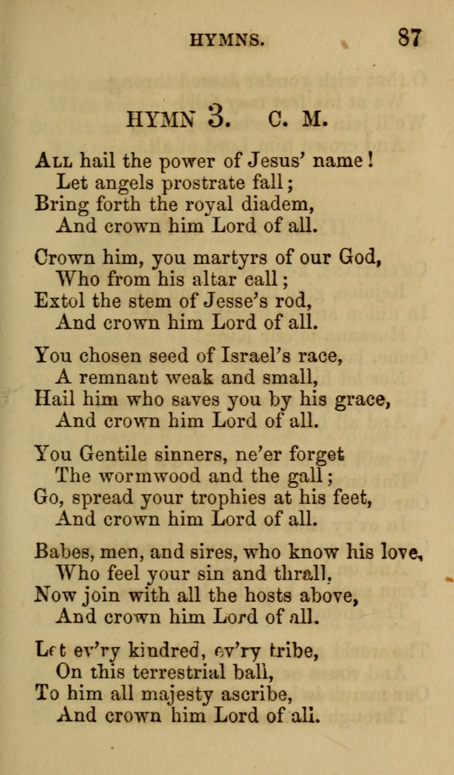 Psalms, Hymns and Spiritual Songs, Original and Selected. (7th ed.) page 87