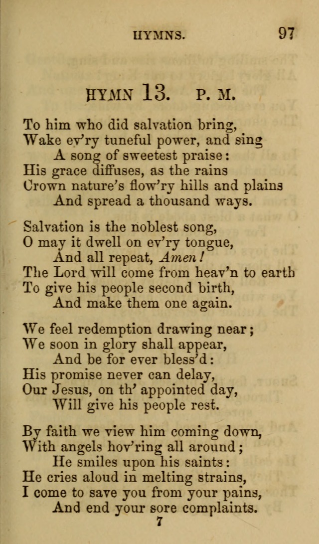 Psalms, Hymns and Spiritual Songs, Original and Selected. (7th ed.) page 97