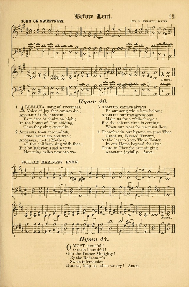 The Parish hymnal: for "The service of song in the House of the Lord" page 50