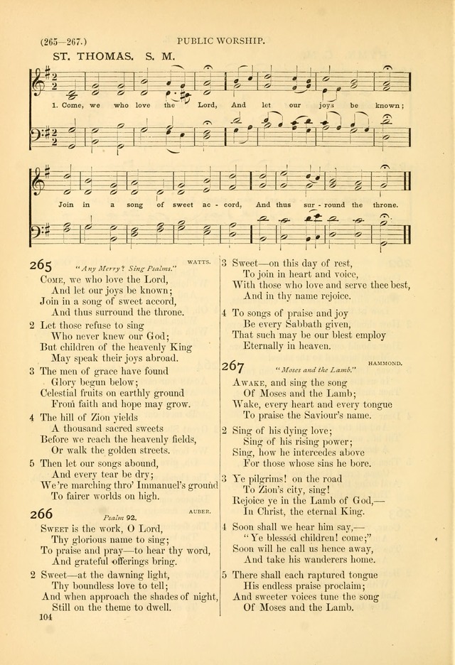 Psalms and Hymns and Spiritual Songs: a manual of worship for the church of Christ page 104