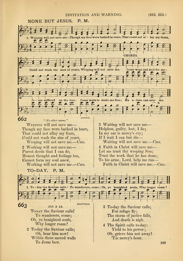 Psalms and Hymns and Spiritual Songs: a manual of worship for the church of Christ page 249