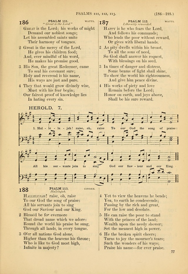 Psalms and Hymns and Spiritual Songs: a manual of worship for the church of Christ page 77