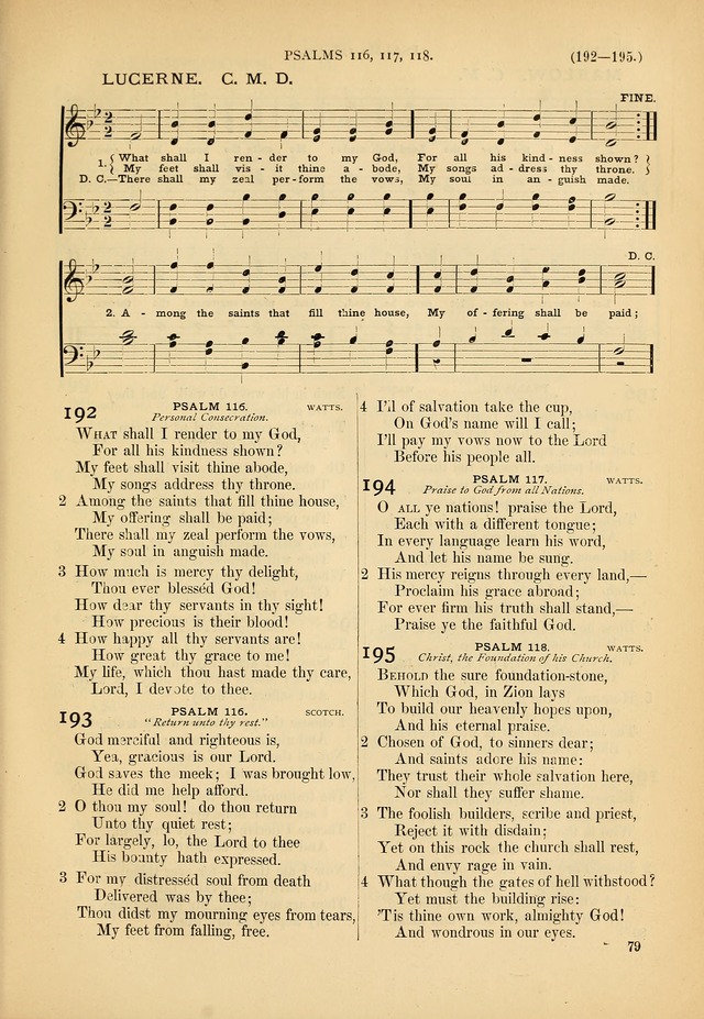 Psalms and Hymns and Spiritual Songs: a manual of worship for the church of Christ page 79