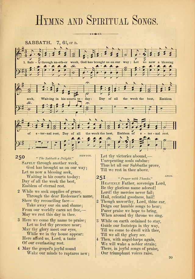 Psalms and Hymns and Spiritual Songs: a manual of worship for the church of Christ page 99